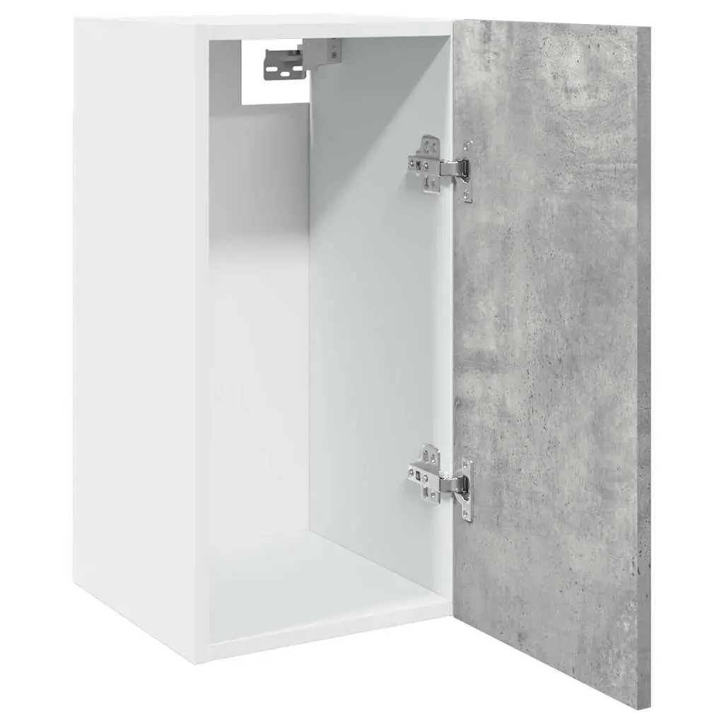 Hanging Cabinet Kitchen Storage Wall-Mounted Grey Engineered Wood 30x31x60cm