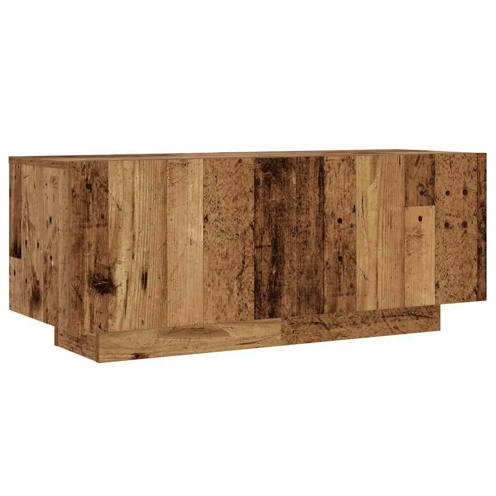 TV Stand Media Unit Entertainment Cabinet Old Wood Style 100x35x40cm Brown