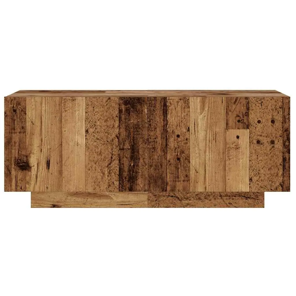 TV Stand Media Unit Entertainment Cabinet Old Wood Style 100x35x40cm Brown