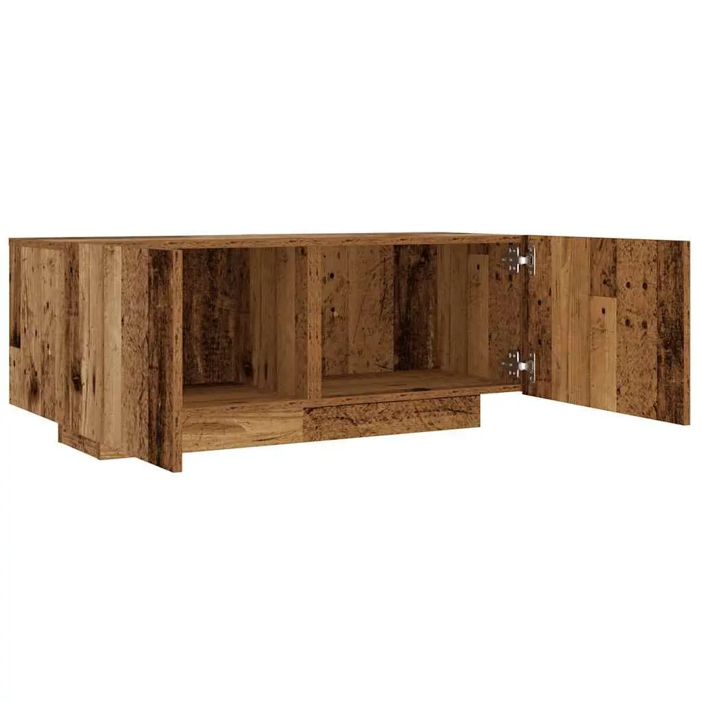 TV Stand Media Unit Entertainment Cabinet Old Wood Style 100x35x40cm Brown