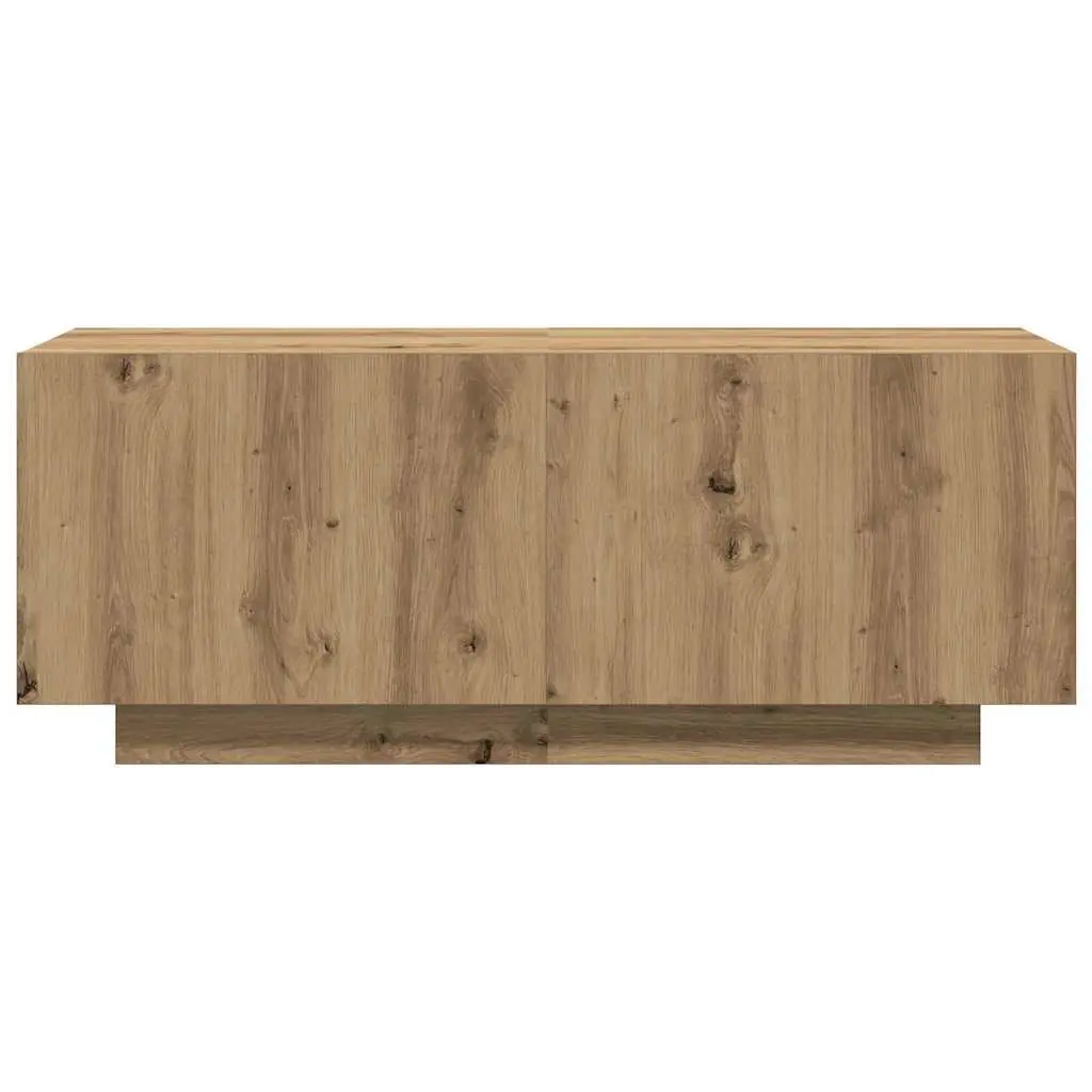 TV Cabinet Brown Engineered Wood Media Unit Storage Compartments 100x35x40 cm
