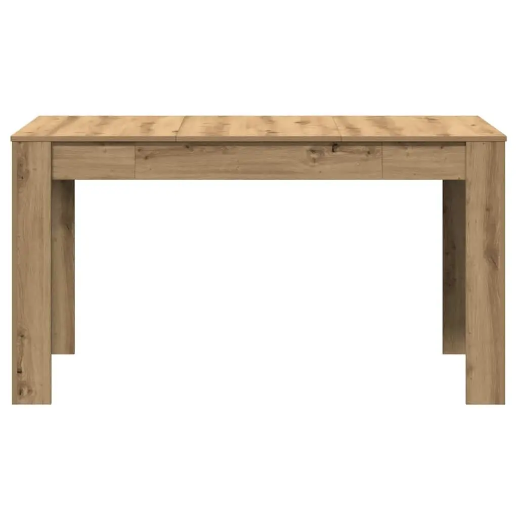 Dining Table Kitchen Breakfast Sturdy Brown Engineered Wood 140 x 74.5 x 76 cm