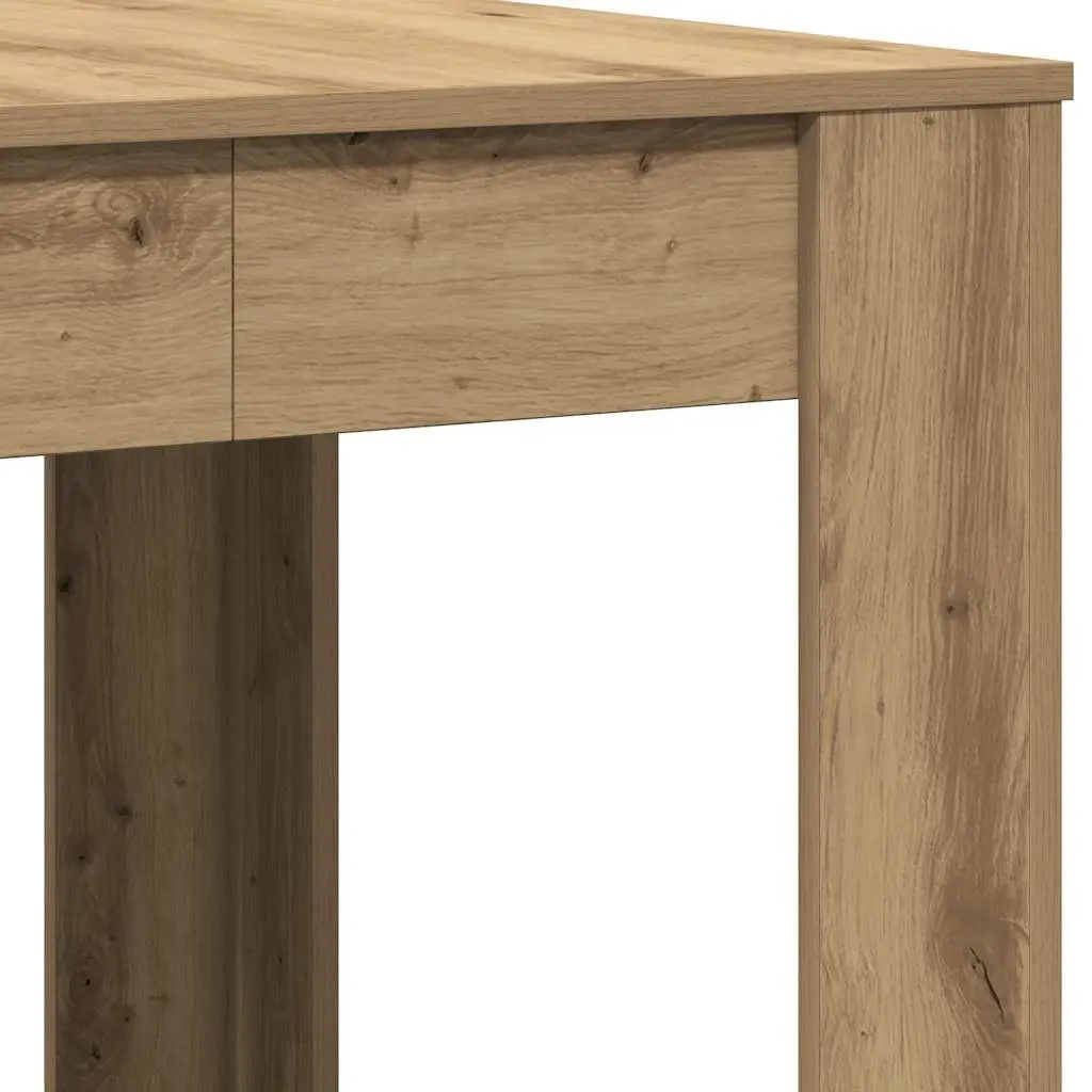 Dining Table Kitchen Breakfast Sturdy Brown Engineered Wood 140 x 74.5 x 76 cm