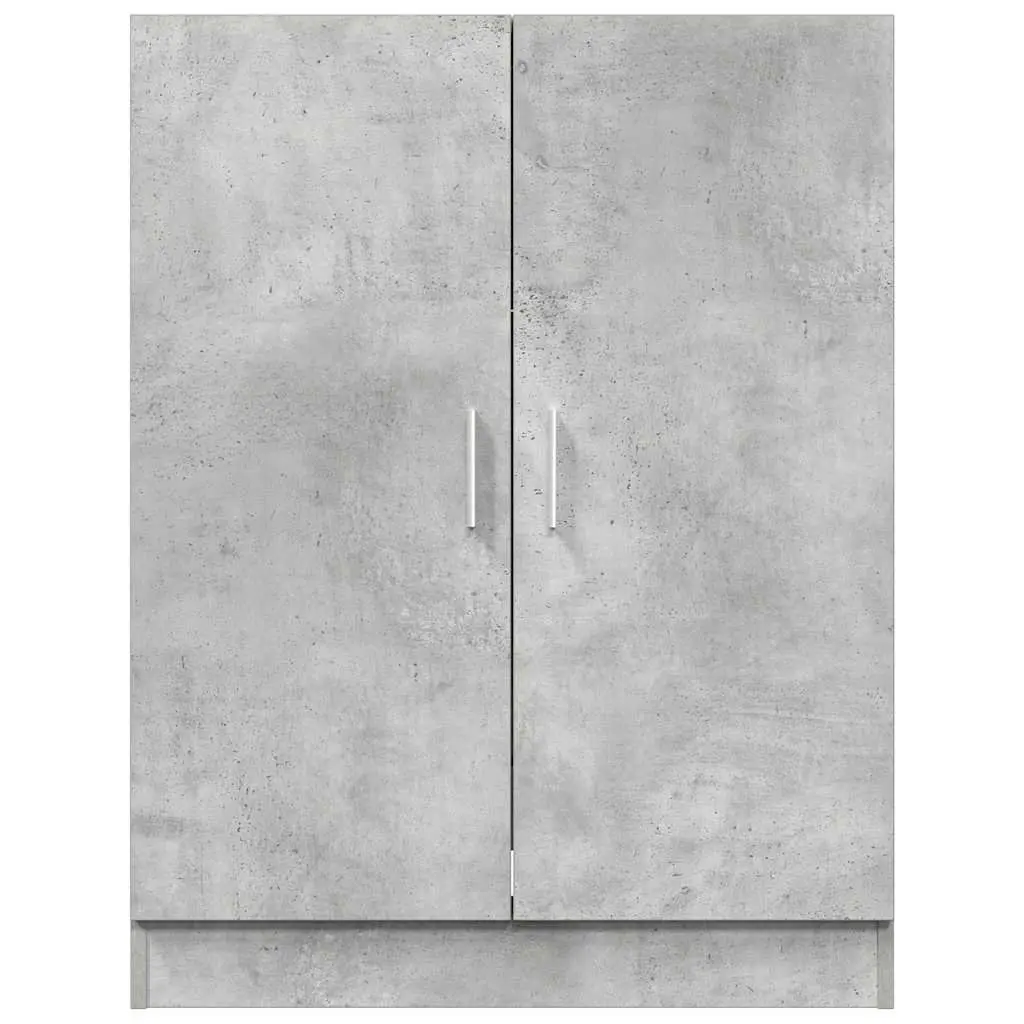 Washing Machine Cabinet Storage 2 Door Concrete Grey 70.5 x 71.5 x 91.5 cm