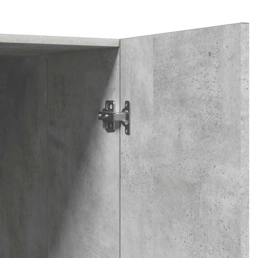 Washing Machine Cabinet Storage 2 Door Concrete Grey 70.5 x 71.5 x 91.5 cm