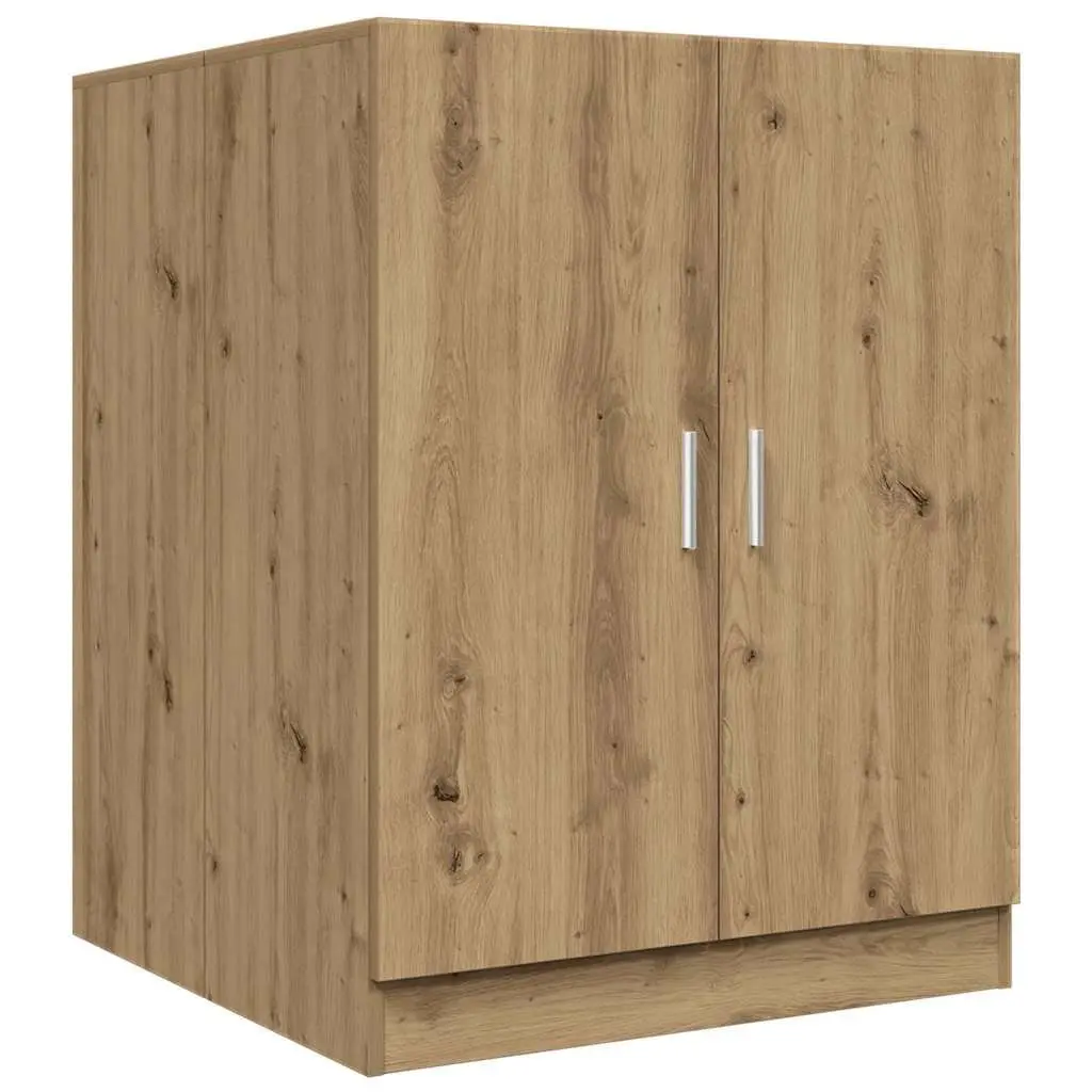 Washing Machine Cabinet Storage Cupboard 2 Door Artisan Oak Bathroom Laundry