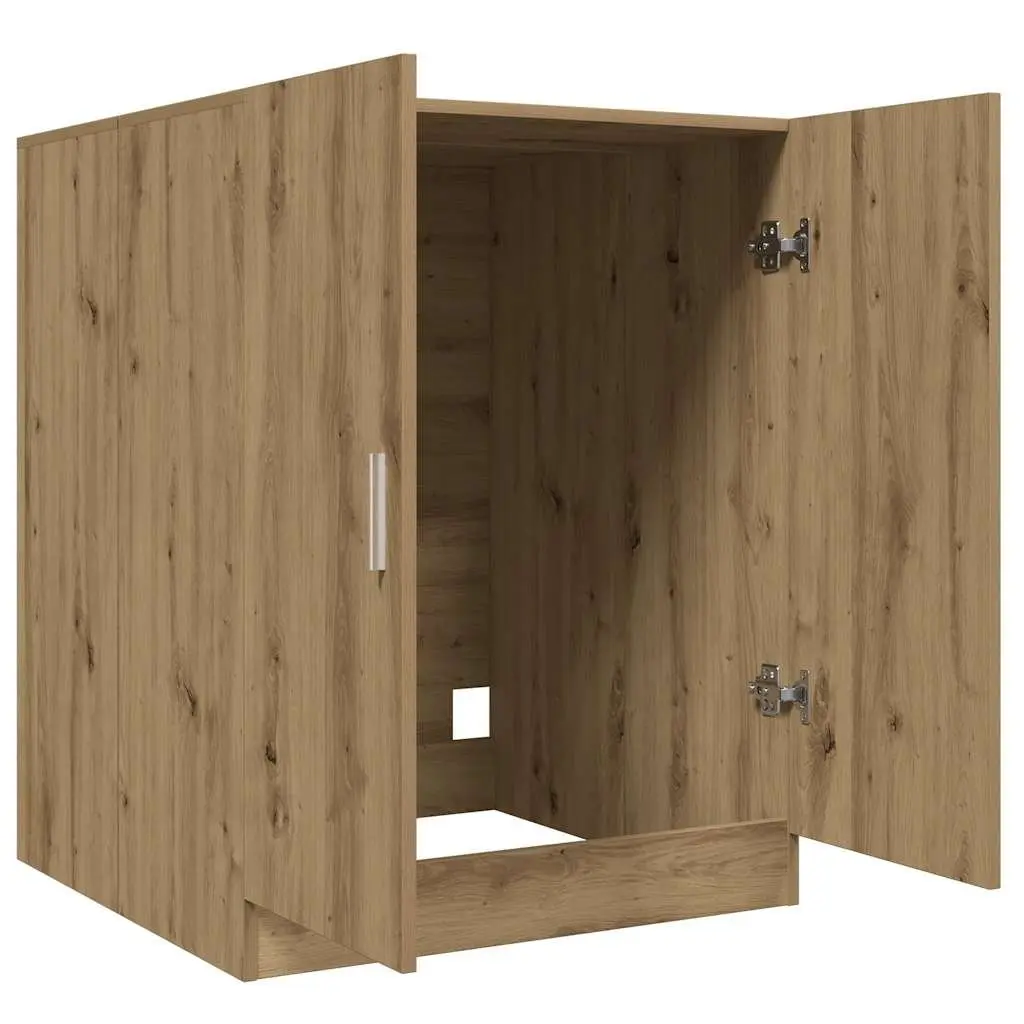 Washing Machine Cabinet Storage Cupboard 2 Door Artisan Oak Bathroom Laundry