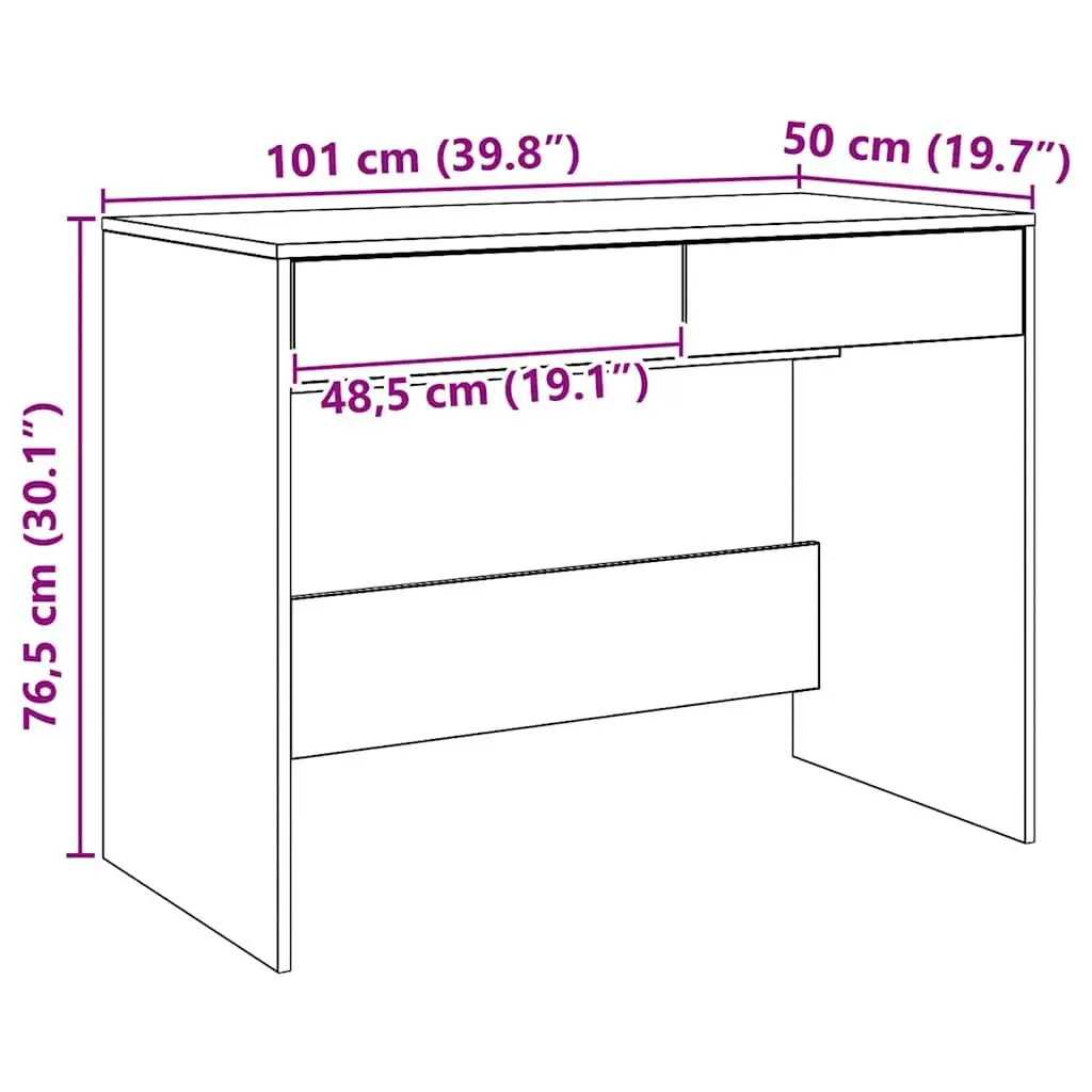 Engineered Wood Desk with Ample Storage Space