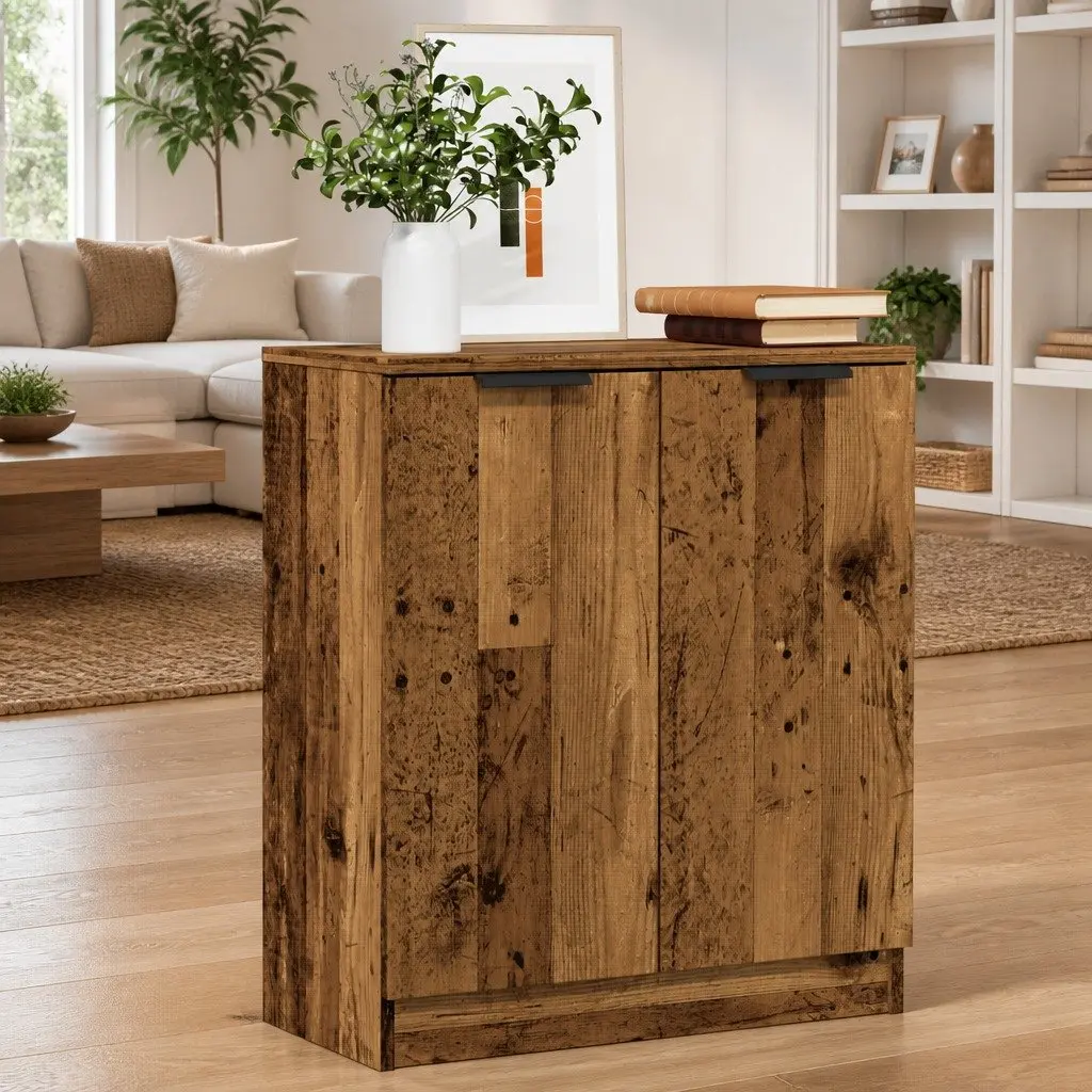 Sideboard Storage Unit Engineered Wood 60x30x70cm Old Wood Brown