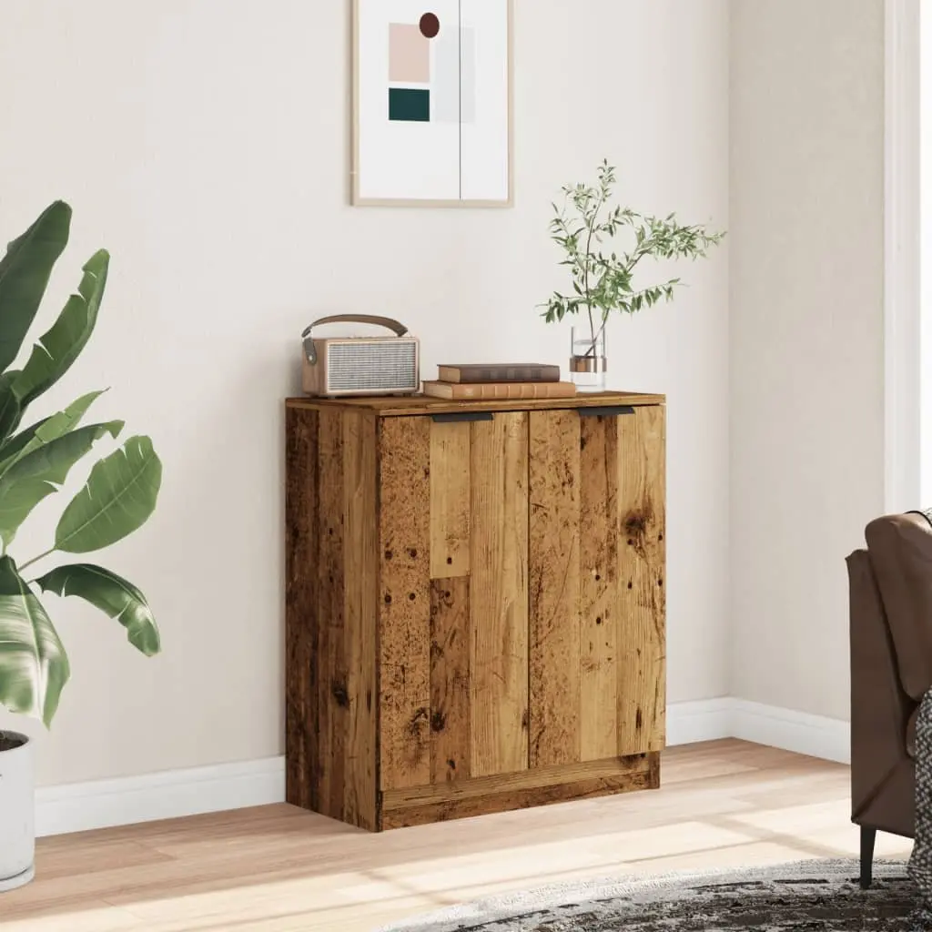 Sideboard Storage Unit Engineered Wood 60x30x70cm Old Wood Brown