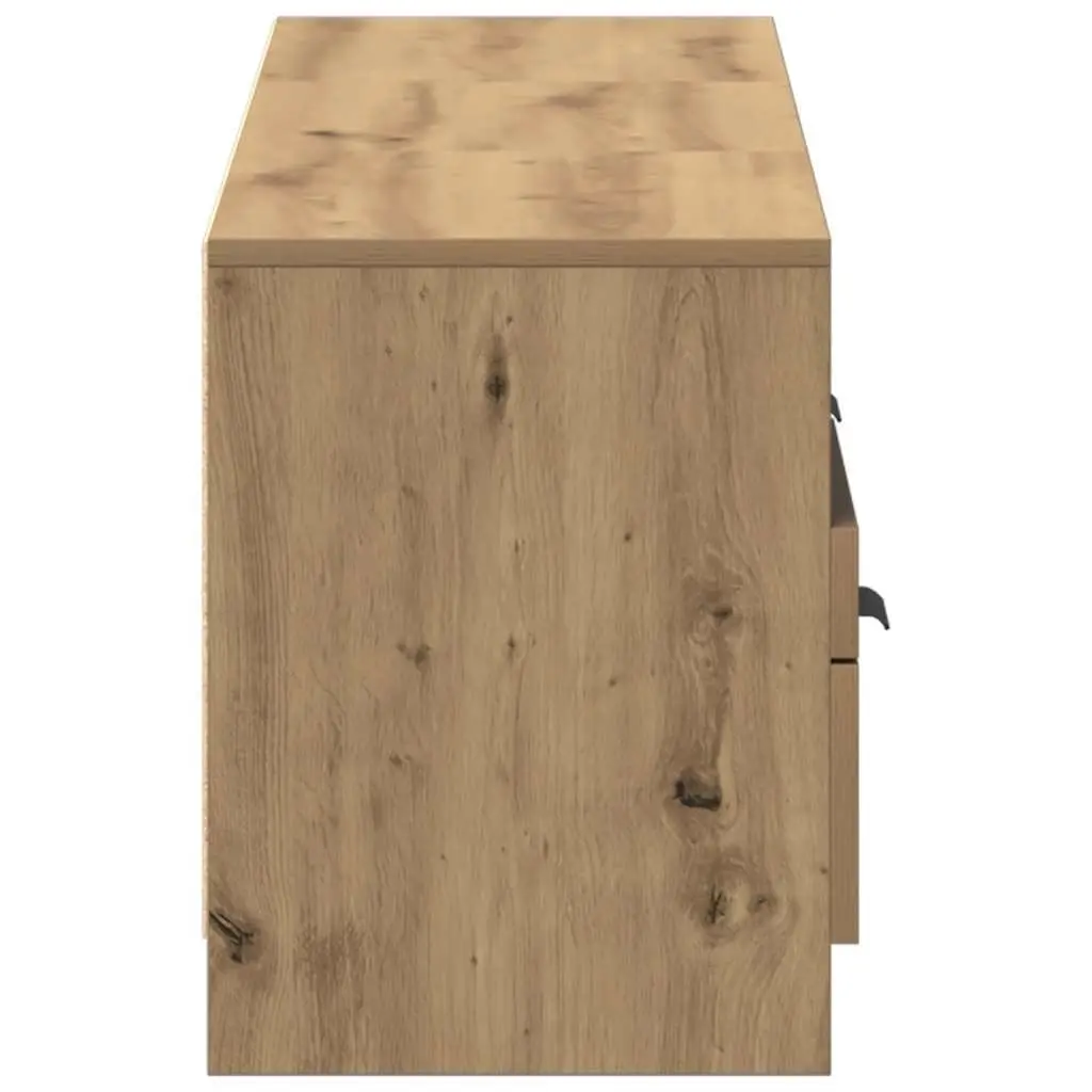 TV Cabinet Engineered Wood Brown Storage Unit Living Room Bedroom Furniture