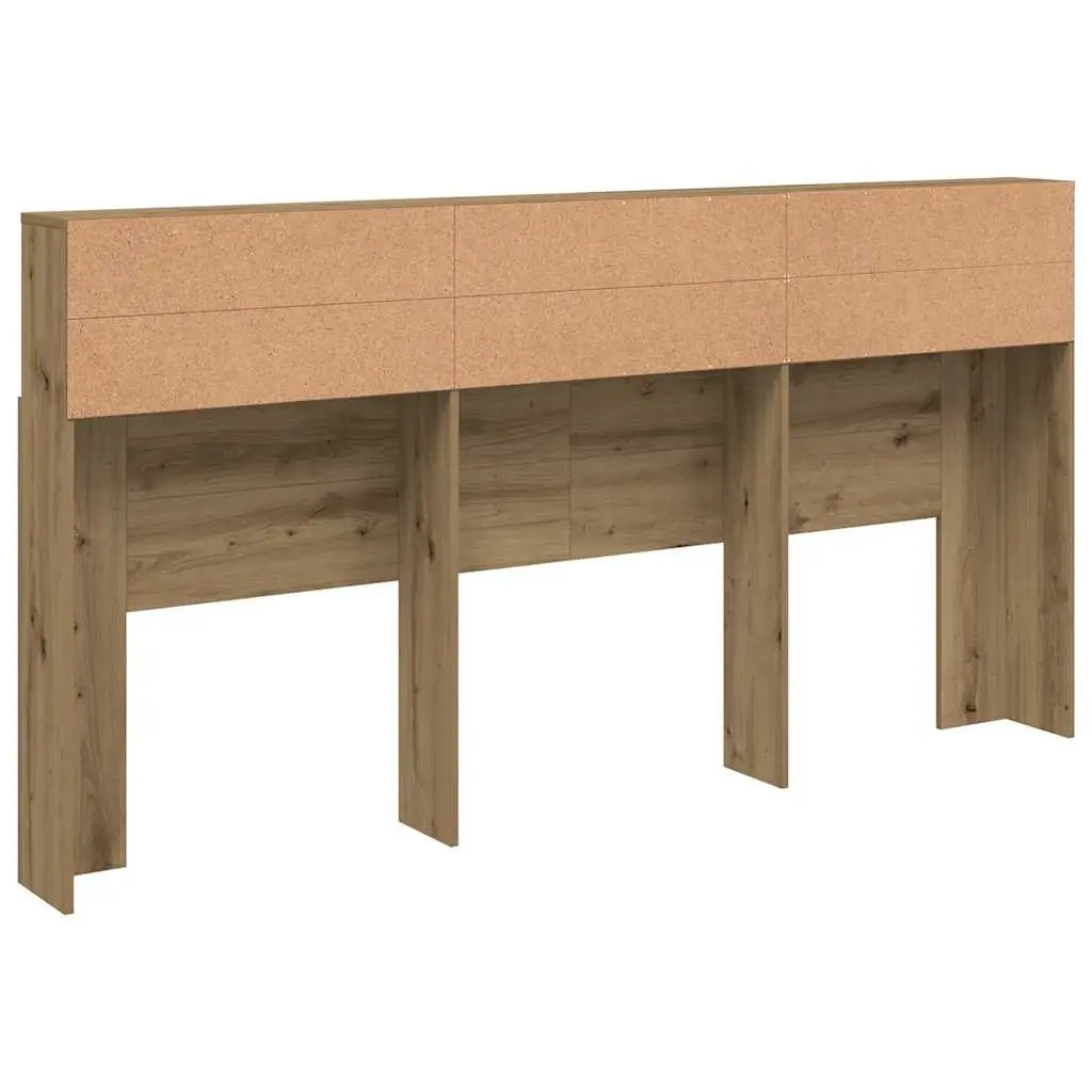 Brown Headboard Cabinet with Ample Storage