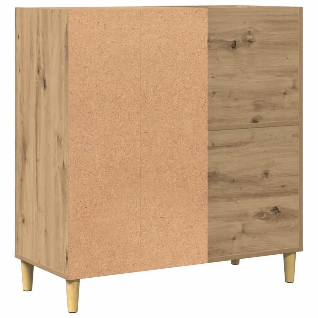 Record Cabinet Brown Engineered Wood Storage Vinyl LP Display Organizer