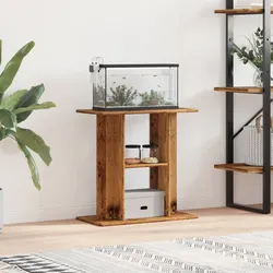 Reliable Brown Aquarium Stand with Storage Benefits