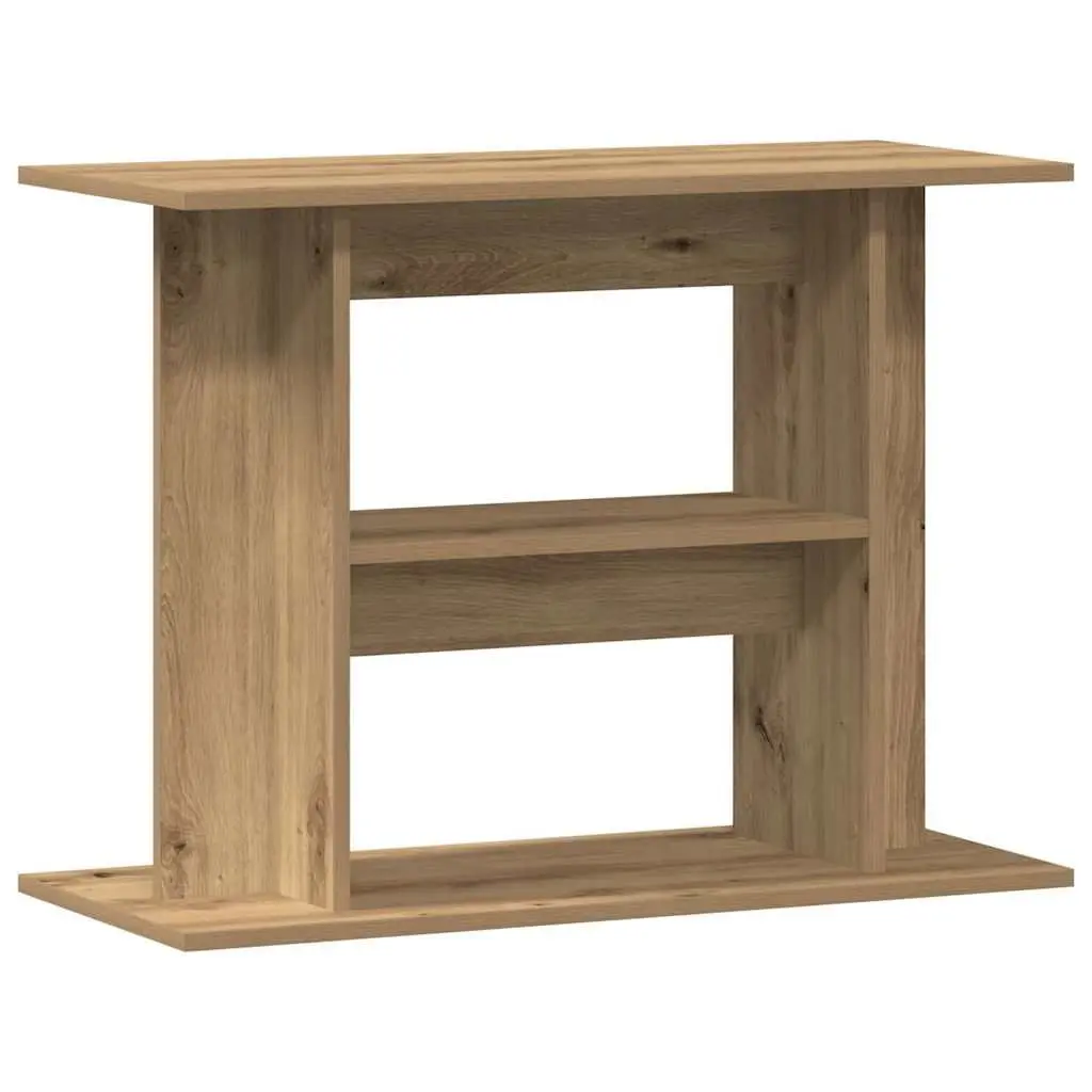 Aquarium Stand 80x35x60 cm Brown Engineered Wood 3 Tier Fish Tank Cabinet