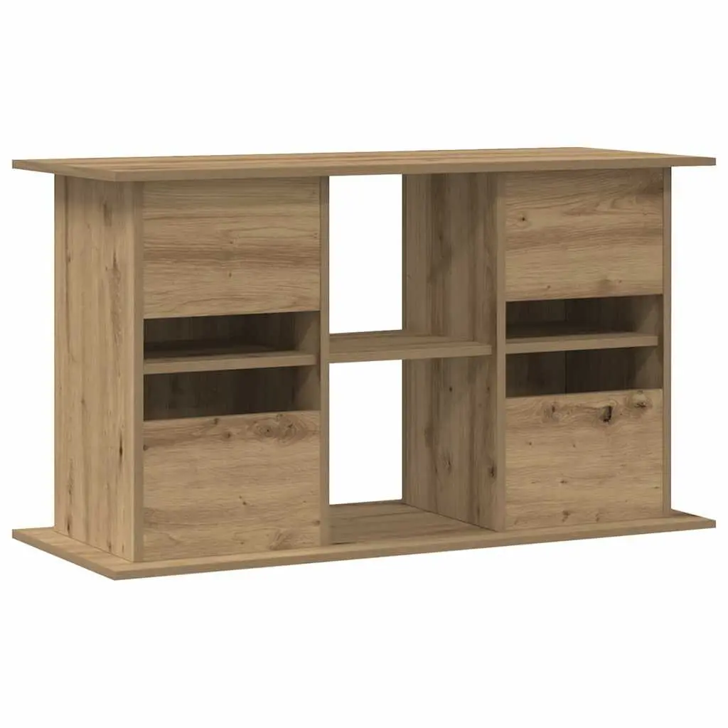 Aquarium Stand 3-Tier Fish Tank Display Cabinet Brown Engineered Wood