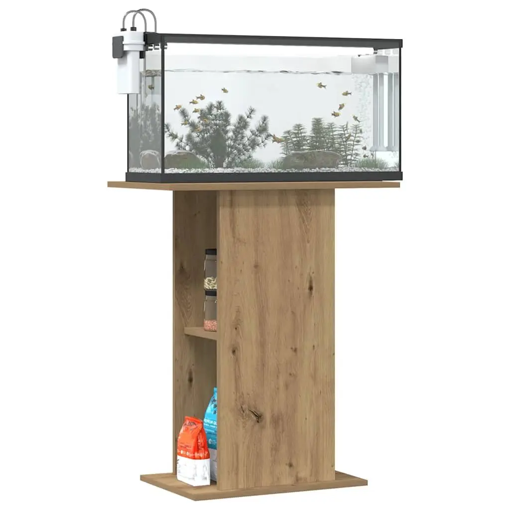 Engineered Wood Storage Cabinet Aquarium Stand Brown Fish Tank Display Furniture