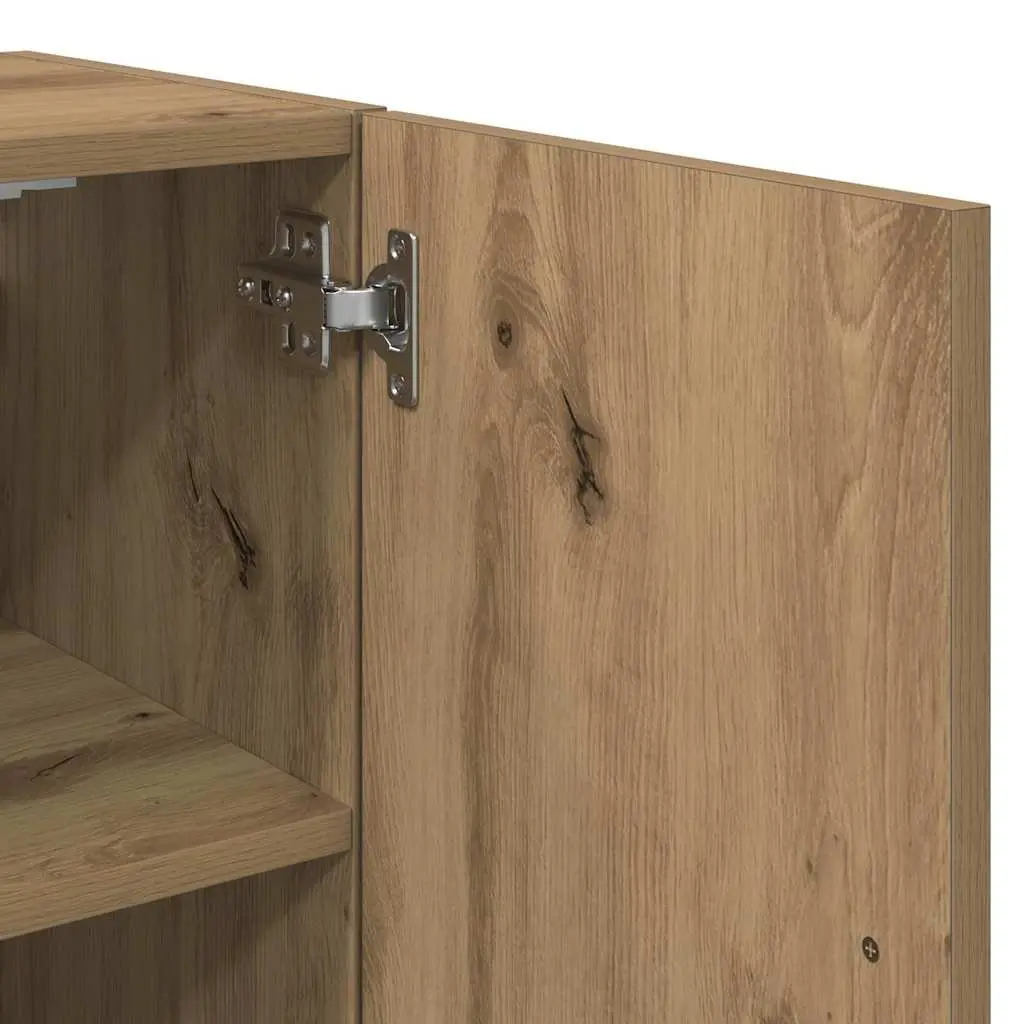 Wall Cabinet Storage Home Organiser 60x31x70cm Brown