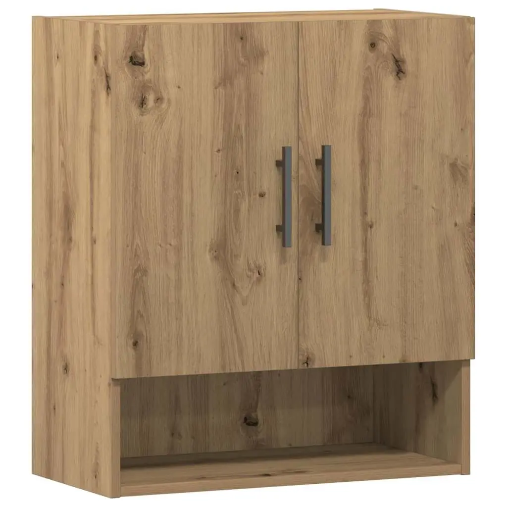 Wall Storage Cabinet Floating Organizer Engineered Wood Brown 60x31x70 cm