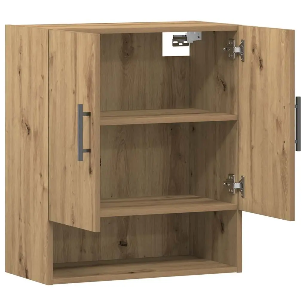 Wall Storage Cabinet Floating Organizer Engineered Wood Brown 60x31x70 cm