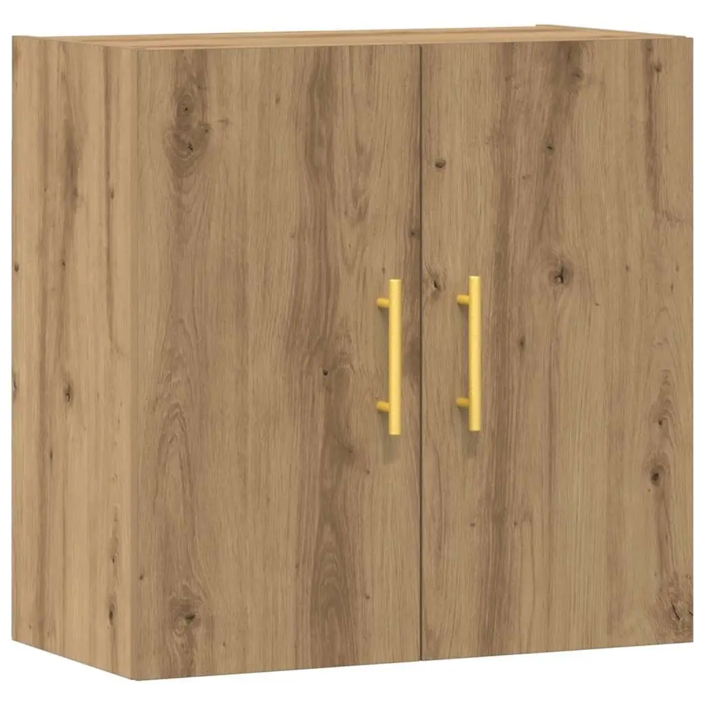 Engineered Wood Wall Mounted Storage Cabinet Brown 60x31x60cm Space Saving Organiser