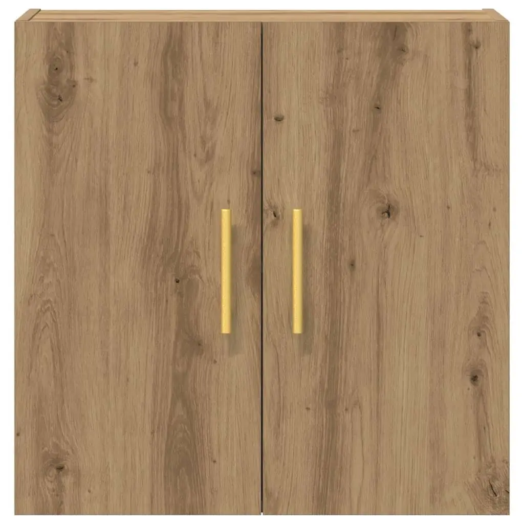 Engineered Wood Wall Mounted Storage Cabinet Brown 60x31x60cm Space Saving Organiser