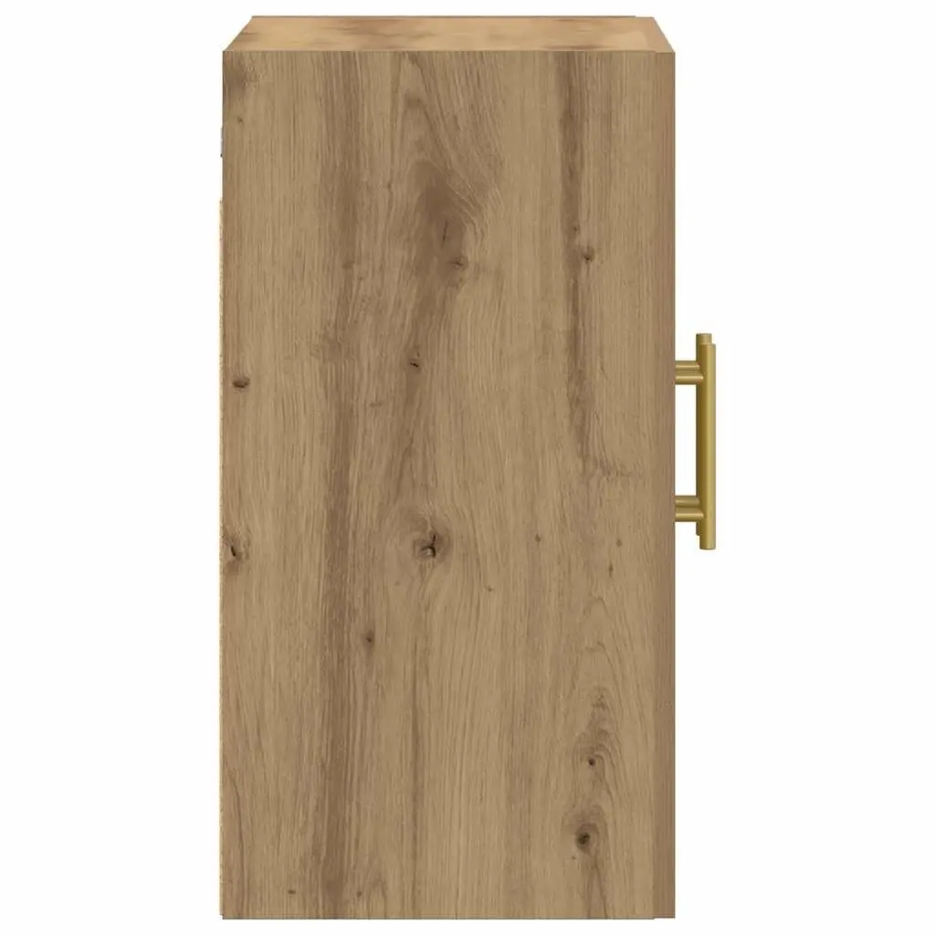 Engineered Wood Wall Mounted Storage Cabinet Brown 60x31x60cm Space Saving Organiser