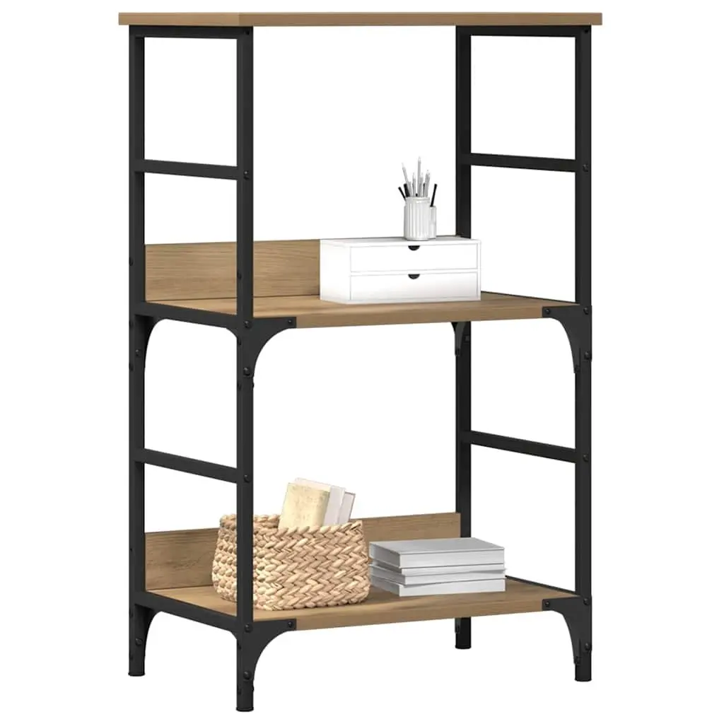 Brown Book Cabinet with Ample Storage Options