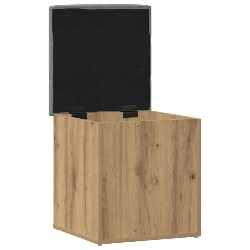 Storage Bench Shoe Organiser Padded Seat 42 x 42 x 45 cm Brown