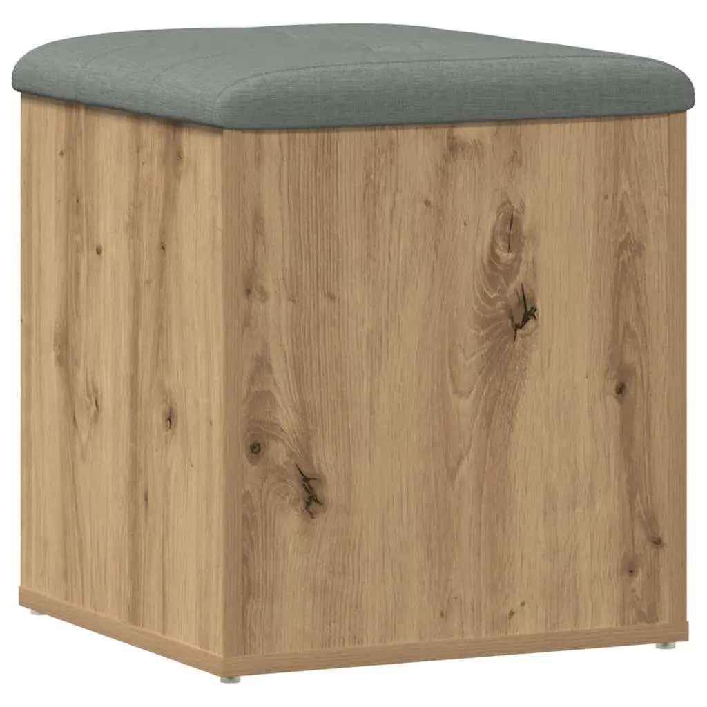 Storage Bench Shoe Organiser Padded Seat 42 x 42 x 45 cm Brown
