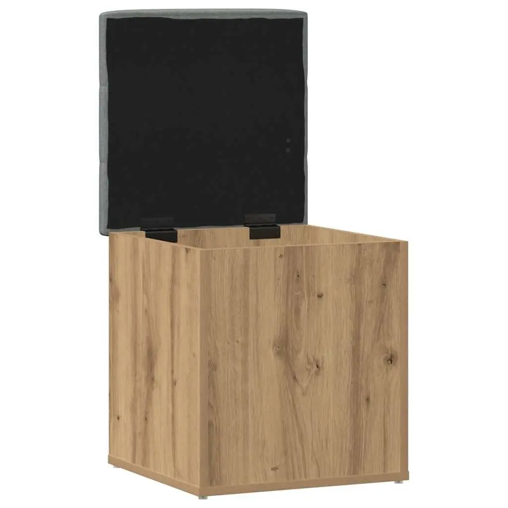 Storage Bench Shoe Organiser Padded Seat 42 x 42 x 45 cm Brown