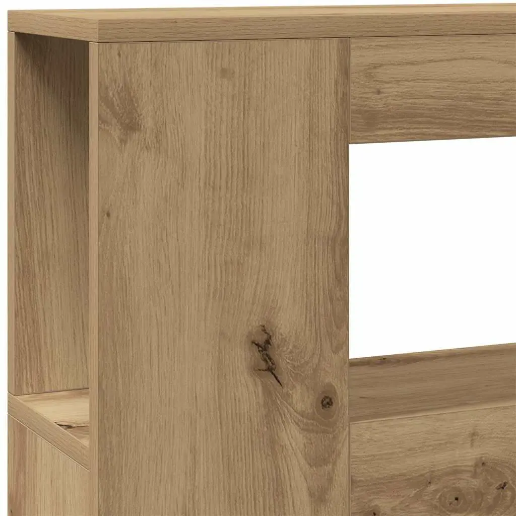 LED Headboard RGB Lights Engineered Wood Brown Bedroom Furniture 140x18.5x103.5 cm