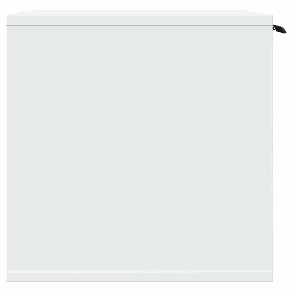 Cat Litter Box Enclosure Cabinet Hidden Furniture Storage 60 x 40 x 40 cm White Engineered Wood