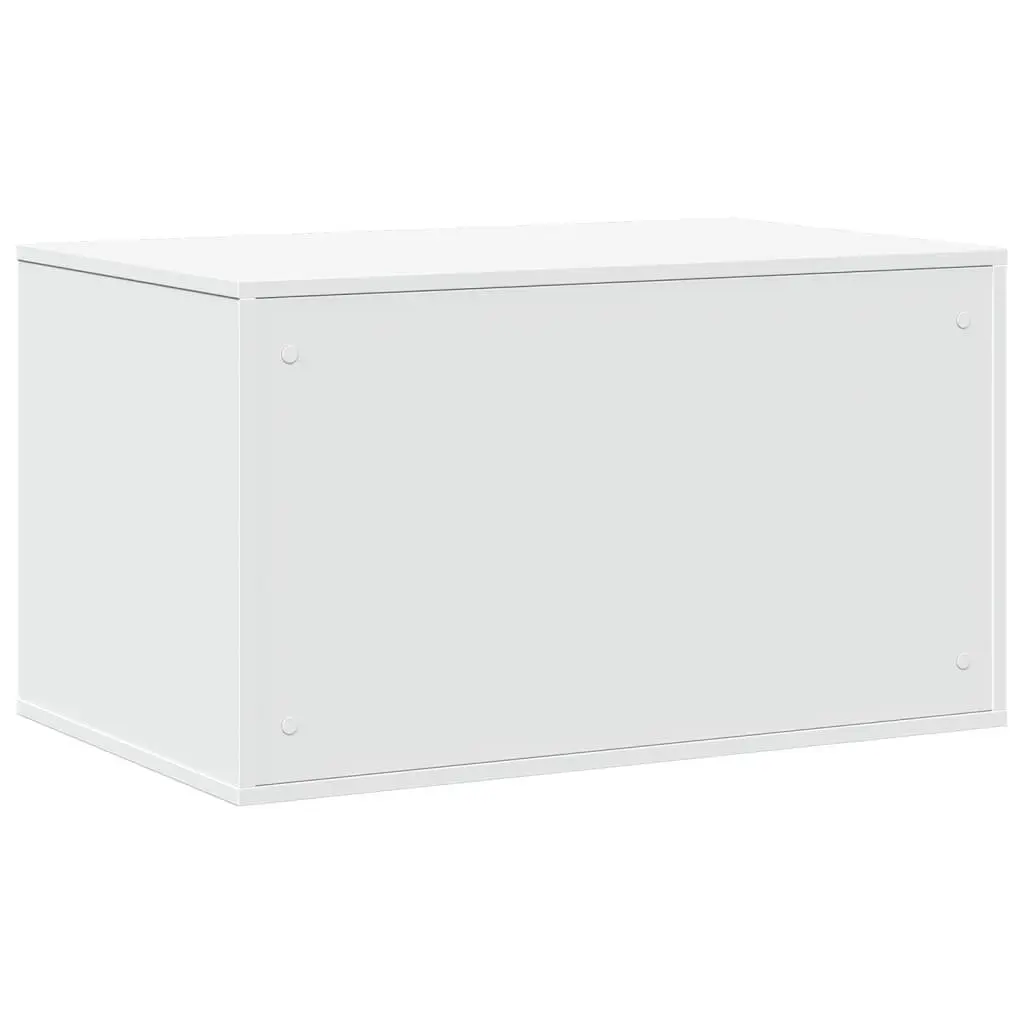 Cat Litter Box Enclosure Furniture Hidden Cabinet 80x50x45cm White