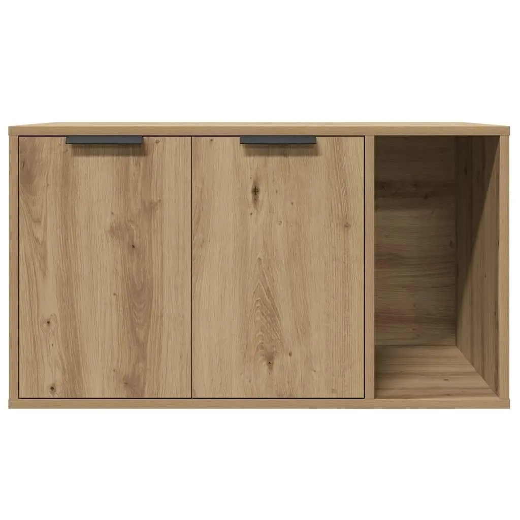 Cat Litter Box Enclosure Furniture Hidden Design Brown Side Table Cabinet