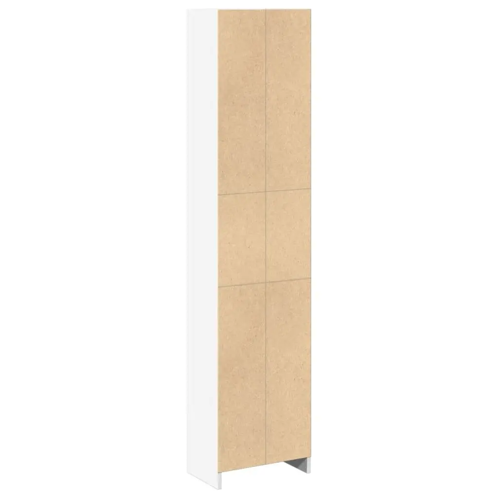 Bookcase Storage Shelving Unit 40x24x176 cm White Home Office Furniture Display