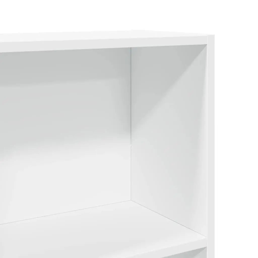 Bookcase Storage Shelving Unit 40x24x176 cm White Home Office Furniture Display