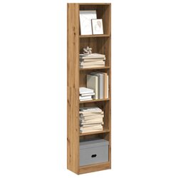Reliable Brown Engineered Wood Bookcase for Storage