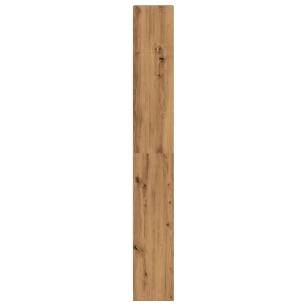 Bookcase Open Shelving Storage Unit 40W x 24D x 176H cm Brown Engineered Wood
