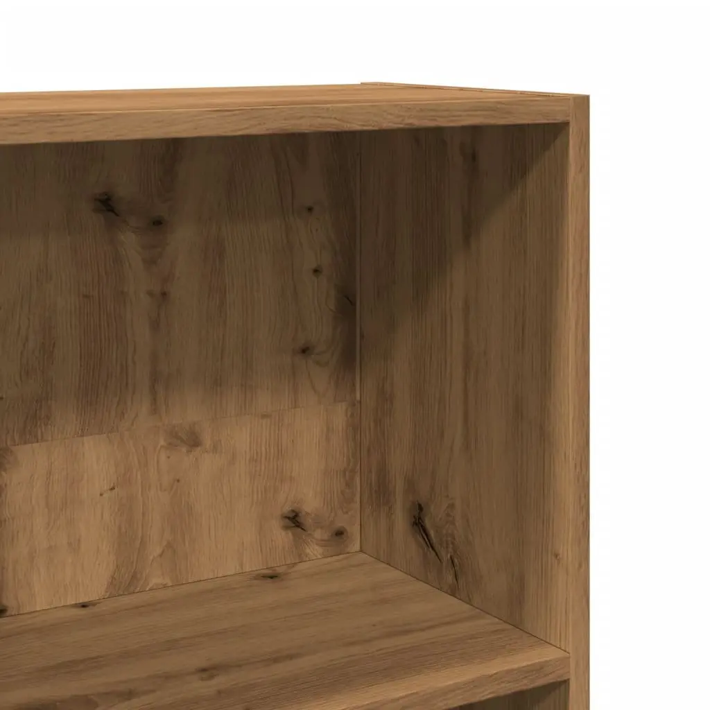 Bookcase Open Shelving Storage Unit 40W x 24D x 176H cm Brown Engineered Wood