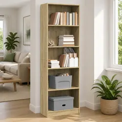 Reliable Sonoma Oak Bookcase: Practical Storage Solution