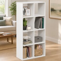 White Room Divider Bookcase for Organized Living