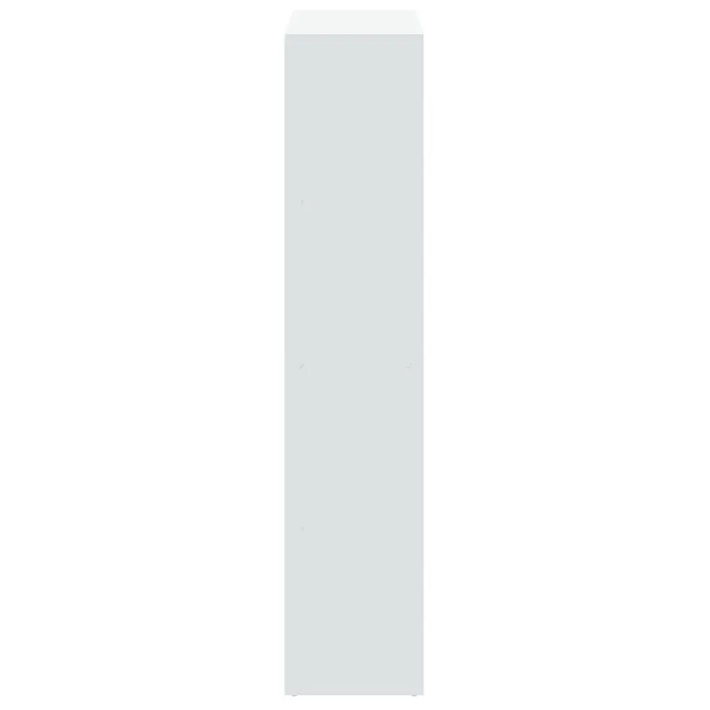Room Divider Bookcase Storage Unit 69.5x29x137.5cm White