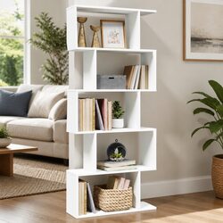 Affordable 5-Tier Room Divider Bookcase with Quality Design