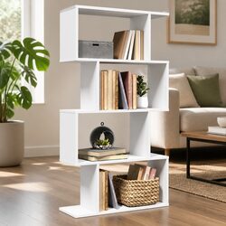 Reliable 4-Tier Bookcase with Easy Assembly