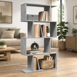Warm and Reliable 4-Tier Storage Shelf in Grey