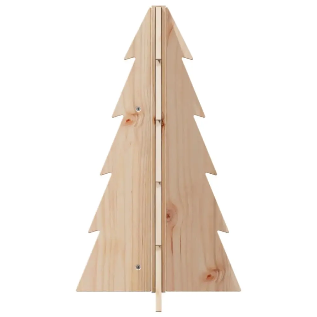 Wooden Christmas Tree Decoration Holiday Decor 69.5cm Natural Pine Brown