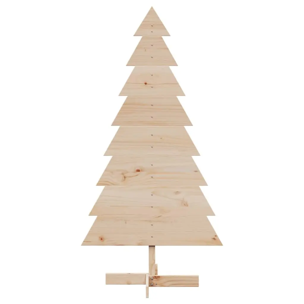 Wooden Christmas Tree Decoration 150cm Natural Pine Rustic Brown