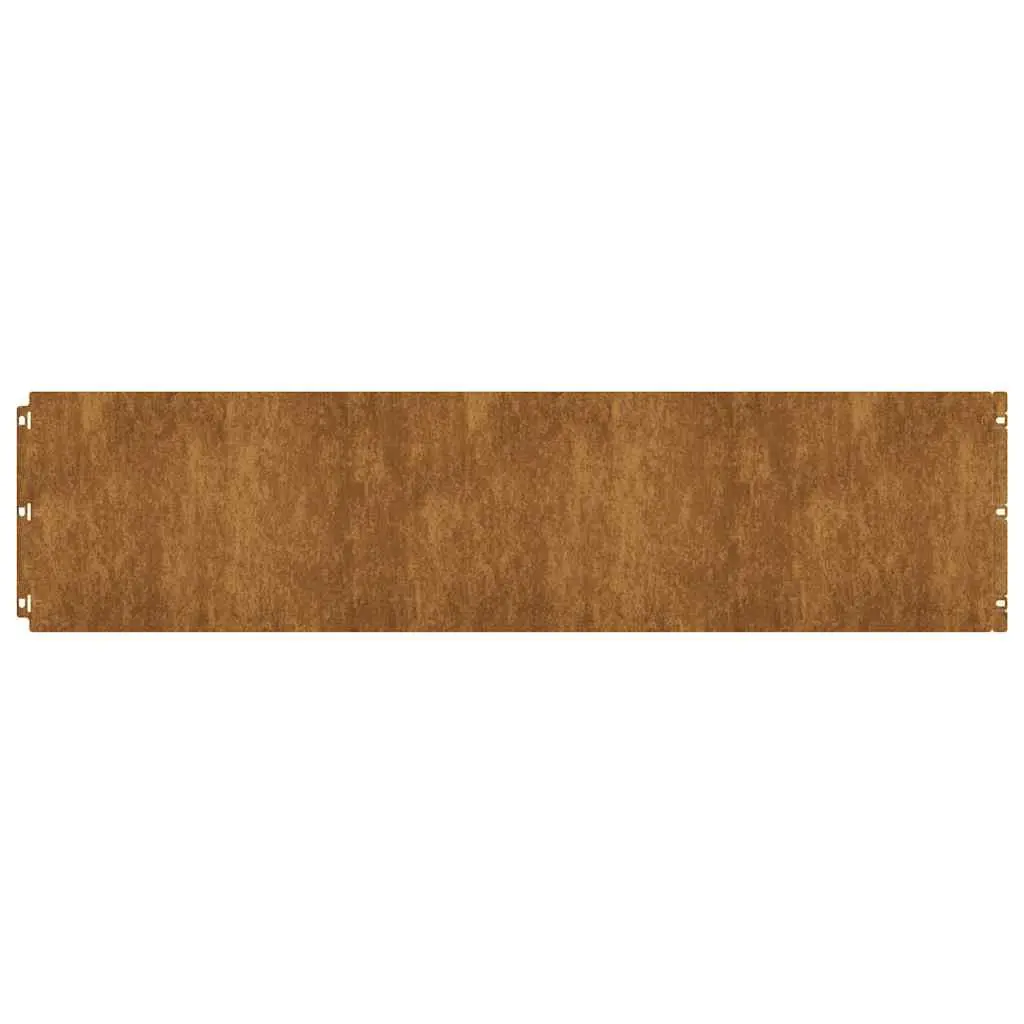 Garden Edging Borders Flexible Brown Weathering Steel 25x103 cm 20 Pieces