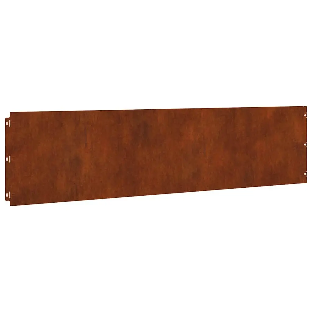 Garden Edging Borders Flexible Brown Weathering Steel 25x103 cm 20 Pieces